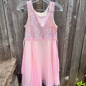 Pink dress L (16) sequins and sparkle